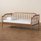 Parson Classic Mid-Century Modern Walnut Brown Finished Wood Twin Size Daybed FredCo