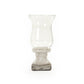 Partially Glazed Off-White Candle Holder (4614S A25A) FredCo