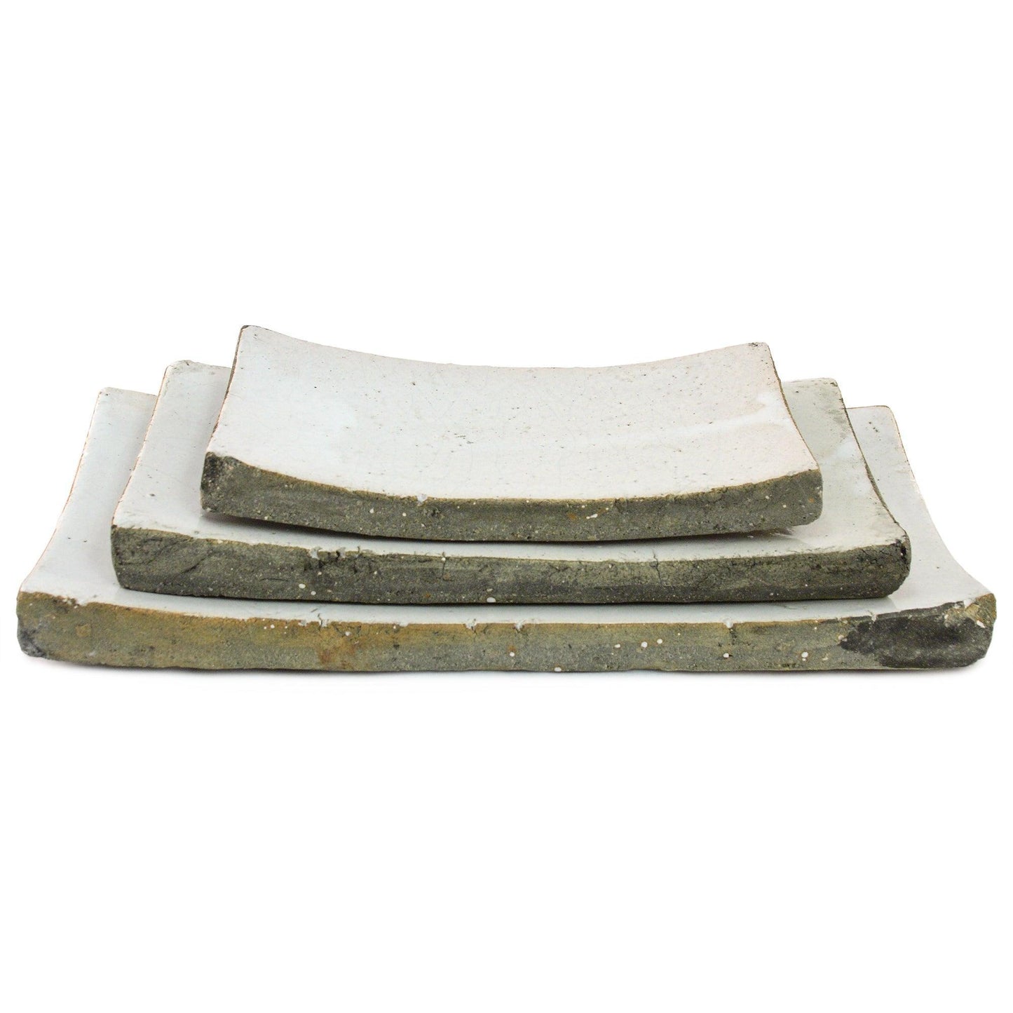 Partially Glazed Off-White Dish (3671L A25) FredCo