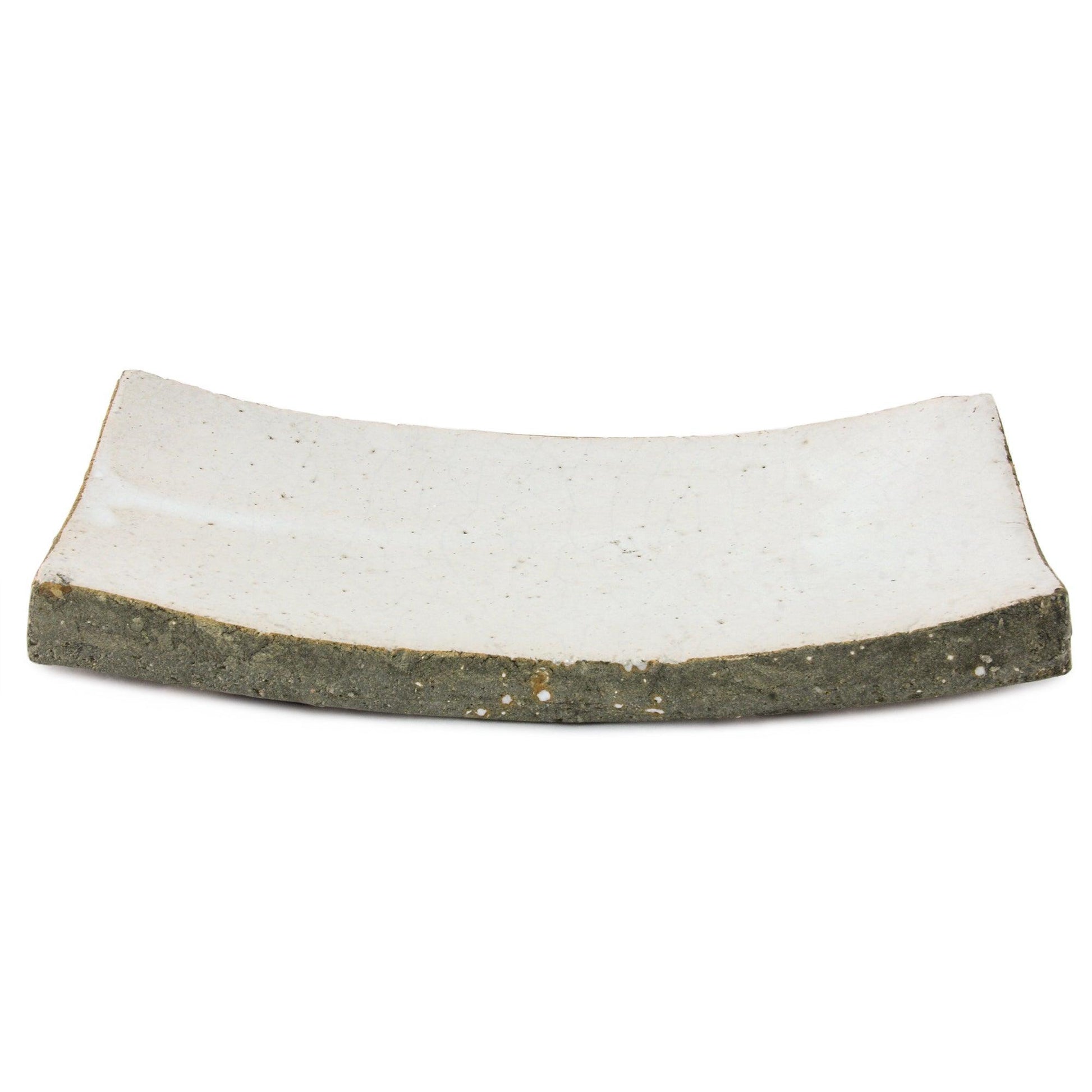 Partially Glazed Off-White Dish (3671S A25) FredCo