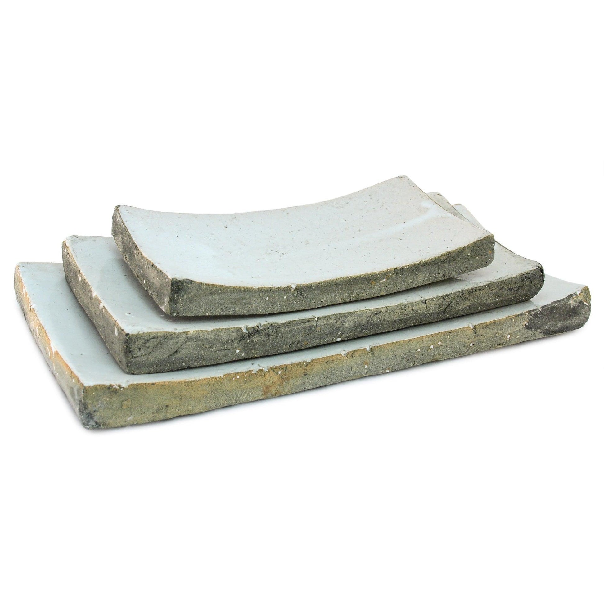 Partially Glazed Off-White Dish (3671S A25) FredCo