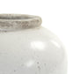 Partially Glazed Off-White Jar (4869S A25A) FredCo