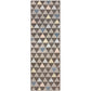Pastel Aztec Modern Geometric Tribal Pyramid Rug FredCo