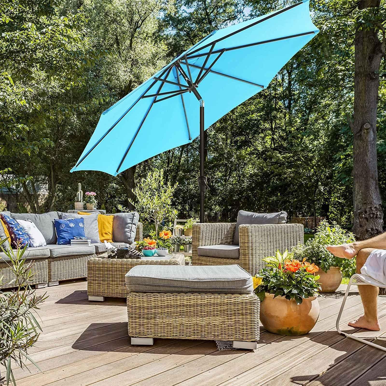 Patio Umbrella Lake Blue FredCo
