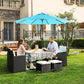 Patio Umbrella Lake Blue FredCo