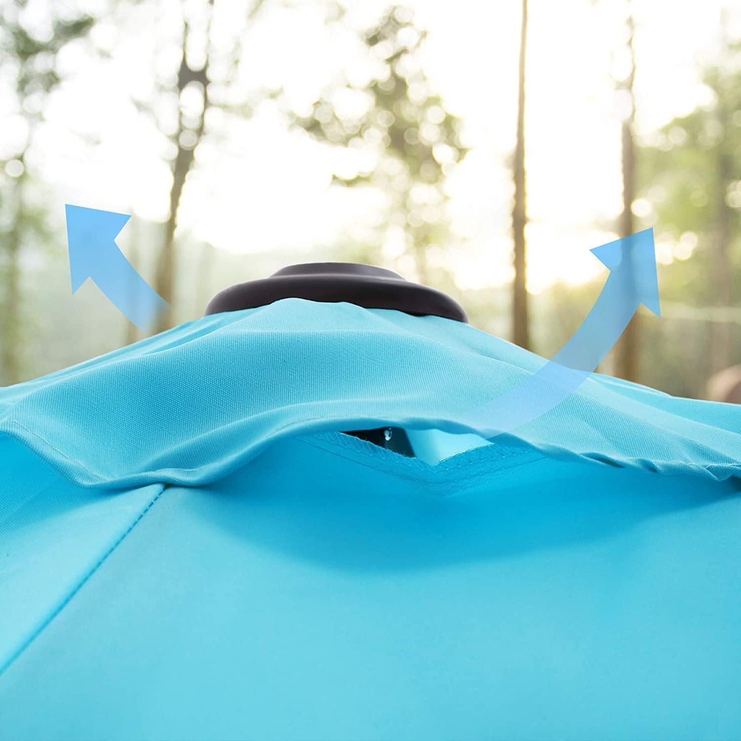 Patio Umbrella Lake Blue FredCo