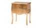Patrice Classic and Traditional Gold Finished Wood 2-Drawer Nightstand FredCo
