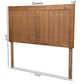 Patwin Modern and Contemporary Transitional Ash Walnut Finished Wood Full Size Headboard FredCo