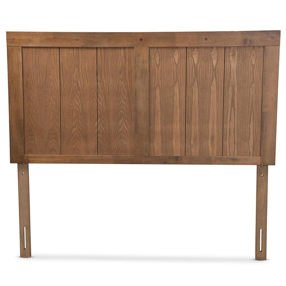 Patwin Modern and Contemporary Transitional Ash Walnut Finished Wood Full Size Headboard FredCo