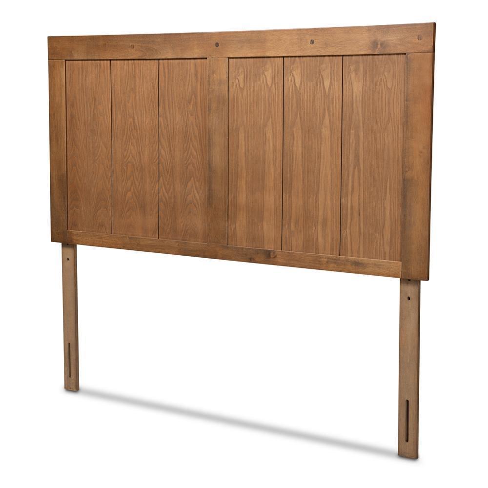 Patwin Modern and Contemporary Transitional Ash Walnut Finished Wood Full Size Headboard FredCo