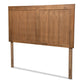 Patwin Modern and Contemporary Transitional Ash Walnut Finished Wood King Size Headboard FredCo