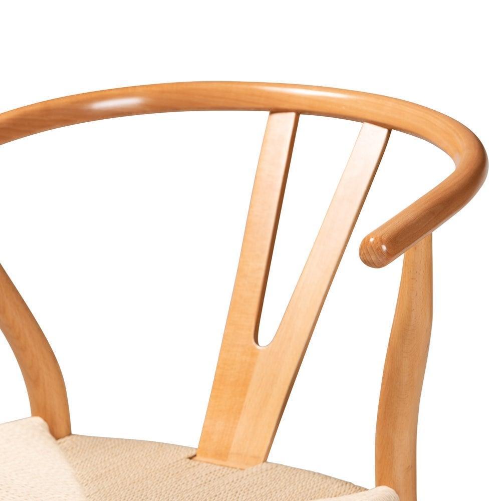 Paxton Modern and Contemporary Natural Brown Finished Wood 2-Piece Counter Stool Set FredCo