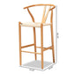 Paxton Modern and Contemporary Natural Brown Finished Wood 2-Piece Counter Stool Set FredCo