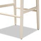 Paxton Modern and Contemporary White Finished Wood 2-Piece Counter Stool Set FredCo