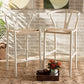 Paxton Modern and Contemporary White Finished Wood 2-Piece Counter Stool Set FredCo