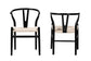 Paxton Modern Black Finished Wood 2-Piece Dining Chair Set FredCo