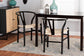 Paxton Modern Black Finished Wood 2-Piece Dining Chair Set FredCo
