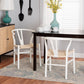 Paxton Modern White Finished Wood 2-Piece Dining Chair Set FredCo