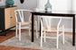 Paxton Modern White Finished Wood 2-Piece Dining Chair Set FredCo