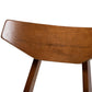 Pearson Mid-Century Grey Fabric Upholstered and Walnut Brown Finished Wood 5-Piece Dining Set with Faux Marble Table FredCo