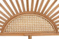 Perenna Modern Bohemian Natural Rattan Queen Size Standalone Headboard FredCo