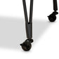 Perilla Modern Rustic and Industrial Oak Brown Finished Wood and Black Finished Metal 2-Tier Wine Serving Cart FredCo