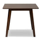 Pernille Modern Transitional Walnut Finished Square Wood Dining Table FredCo