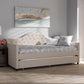 Perry Modern and Contemporary Light Beige Fabric Daybed with Trundle FredCo