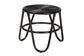Pertessa Modern Bohemian Black Finished Rattan End Table FredCo