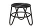 Pertessa Modern Bohemian Black Finished Rattan End Table FredCo