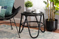 Pertessa Modern Bohemian Black Finished Rattan End Table FredCo