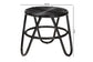 Pertessa Modern Bohemian Black Finished Rattan End Table FredCo