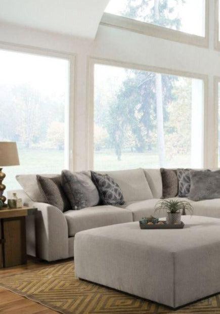 Petillia Modular - Armless Loveseat Sandstone Fabric FredCo