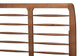 Petra Mid-Century Modern Ash Walnut Finished Wood Full Size Platform Bed FredCo