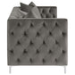 Phoebe 2-piece Tufted Tuxedo Arms Living Room Set Urban Bronze 509881-S2 Coaster FredCo