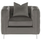 Phoebe 3-piece Tufted Tuxedo Arms Living Room Set Urban Bronze 509881-S3 Coaster FredCo
