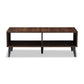 Pierre Mid-Century Modern Brown and Dark Grey Finished Wood Coffee Table FredCo