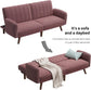 Pink Sofa with Split Back for 2 People FredCo