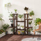 Plant Stand Rustic Dark Brown FredCo