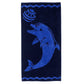 Playing Dolphin 100% Combed CottonOversized Beach Towel FredCo
