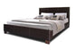 Pless Dark Brown Modern Bed - Queen Size FredCo