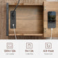 Plug-in Series End Table, USB, Rustic Walnut FredCo