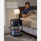 Plug-in Series Side Table, USB 22” Black FredCo
