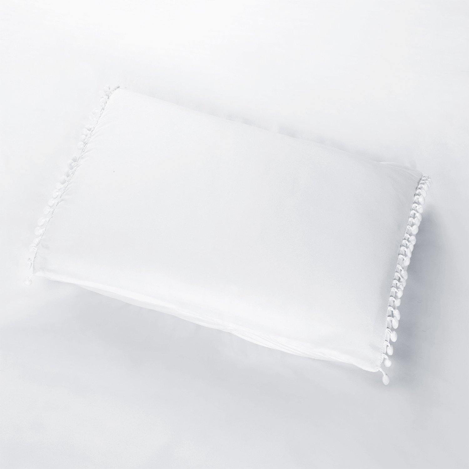 Pom Microfiber Down Alternative Embroidered Comforter Pillow Sham Set FredCo