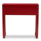 Pomme Classic and Antique Red Finished Wood Bronze Finished Accents 6-Drawer Console Table FredCo
