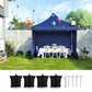 Pop Up Canopy Tent 10 x 10 Feet Blue FredCo