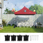 Pop Up Canopy Tent 10 x 10 Feet Red FredCo
