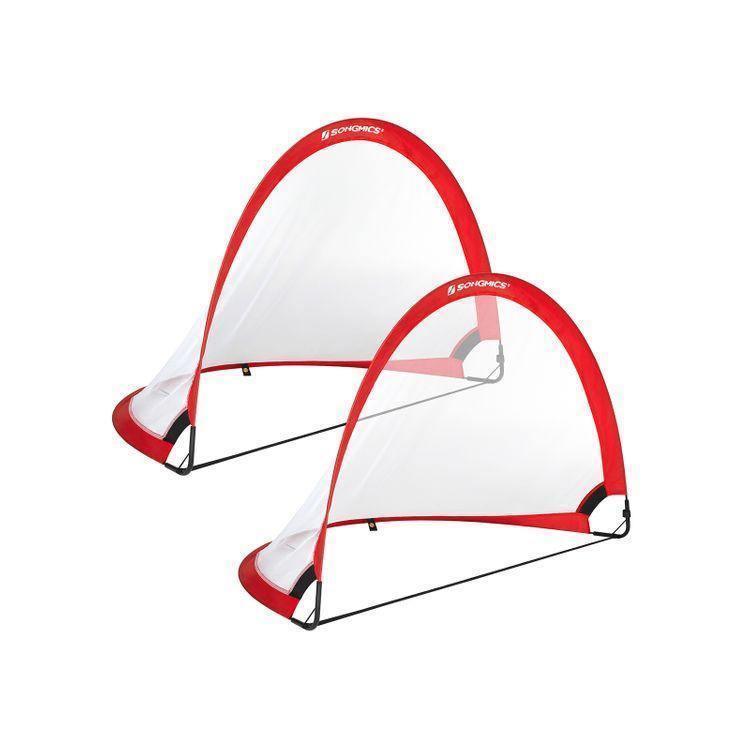 Pop-up Soccer Goal Set of 2 Red FredCo