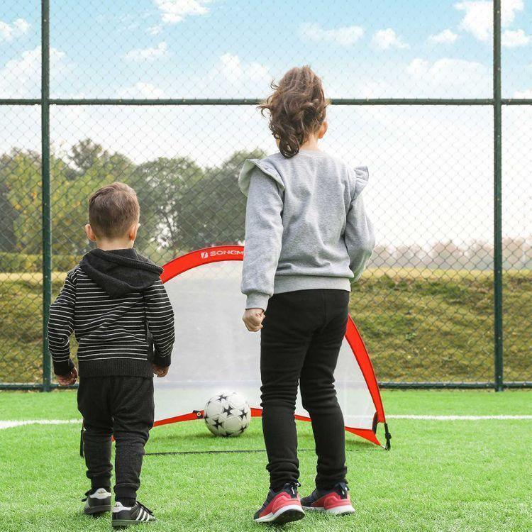 Pop-up Soccer Goal Set of 2 Red FredCo