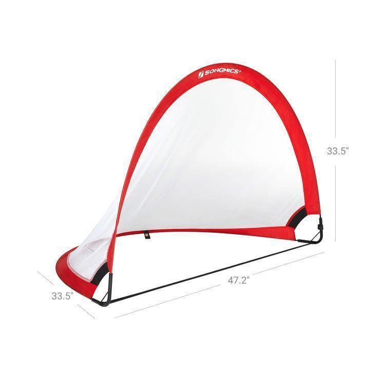 Pop-up Soccer Goal Set of 2 Red FredCo